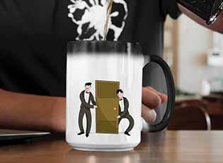 Funny color changing mugs