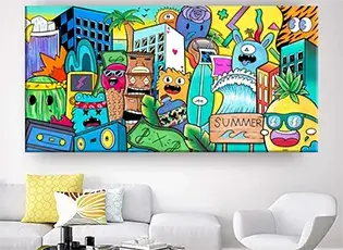 custom pop art canvas