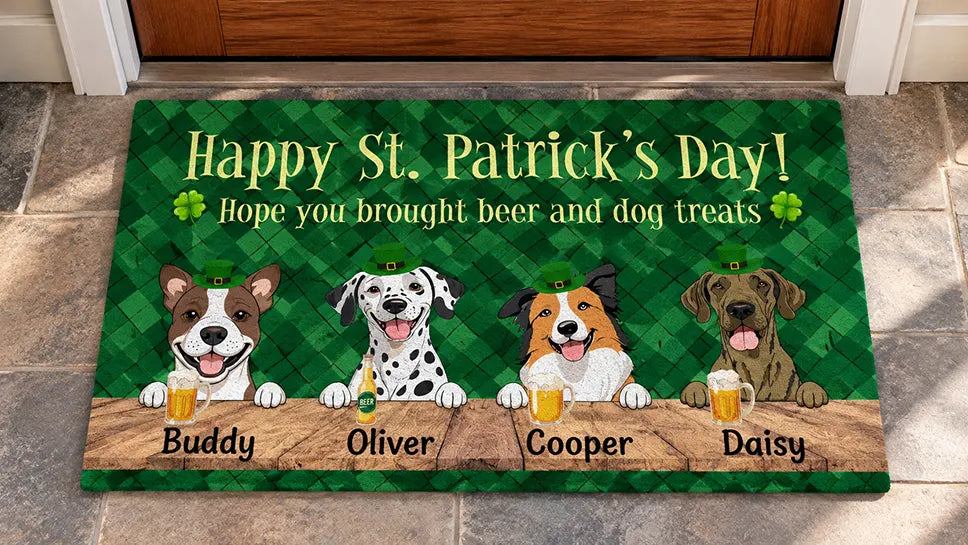 custom st patricks day doormats featured image