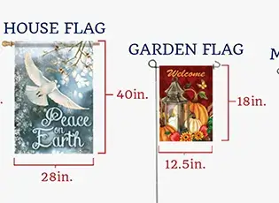 Standard Garden Flag Size: How It Compares to Other Decorative Flag Dimensions