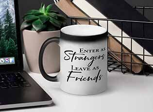 Friends color changing mugs
