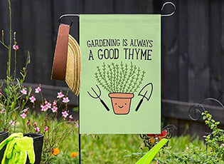 funny garden flag thumbnail