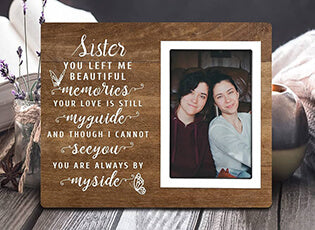 Memorial gifts for loss of sister