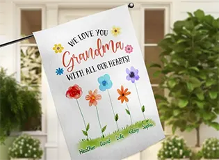 Personalized Garden Flags for Grandparents: Thoughtful and Unique designs