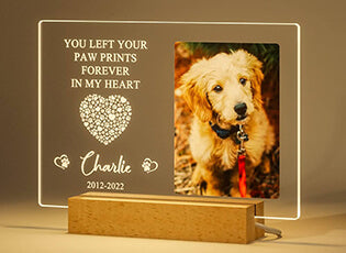 Memorial gifts for loss of dog