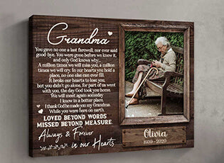 Memorial gifts for loss of grandmother