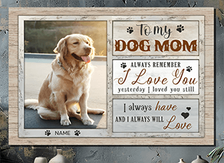 personalized dog canvas wall art