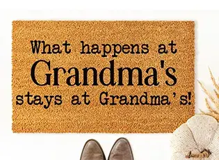 personalized doormat grandparents thumbnail