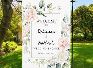 personalized welcome flags