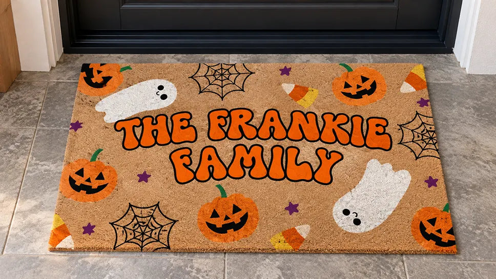 spooky halloween door mat custom thumbnail