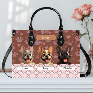 Customized Frenchie Handbag – Cute Dog Portrait Purse For Dog Mom