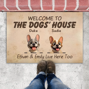 Doormat with Personalized French Bulldog – Welcome To The Dog's House