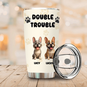 Customized French Bulldog Tumbler For Dog Lovers – Funny Trouble Maker Gift