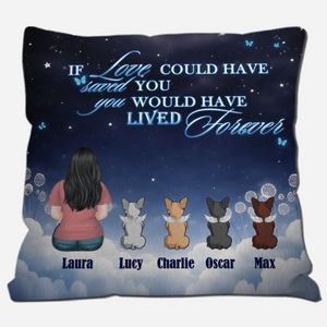 Custom Angel Frenchie Pillow –  If Love Could Have Saved You Dog Memorial Gift