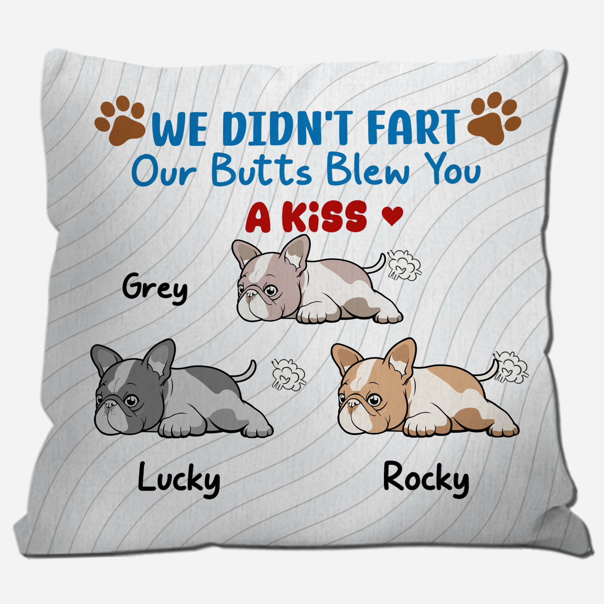 Personalized French Bulldog Pillow – I Didn't Fart Custom Name