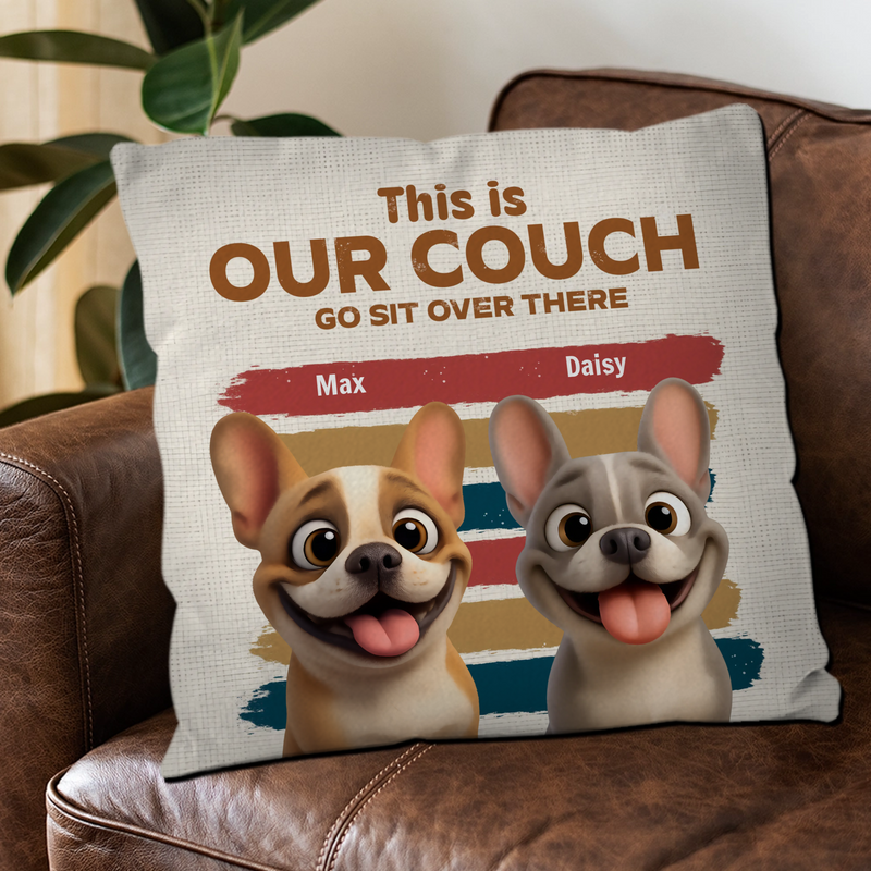 Bespoke French Bulldog Pillow – This Is My Couch, Go Sit Over There