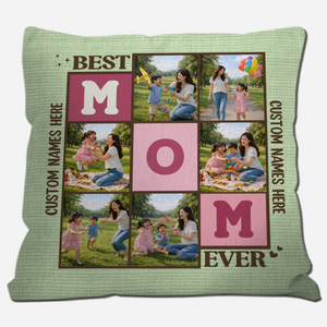 Bespoke Multi-Photo Pillow for Mother – Best Mom Ever