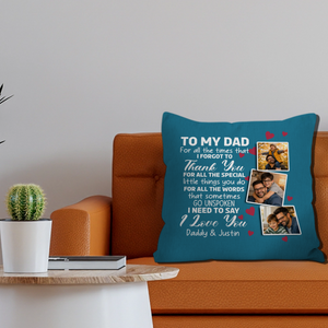Unique Personalized Pillow for Dad – Special Emotional Letter Present