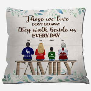 Those We Love Walk Beside Us – In Loving Memory Bespoke Name Pillow