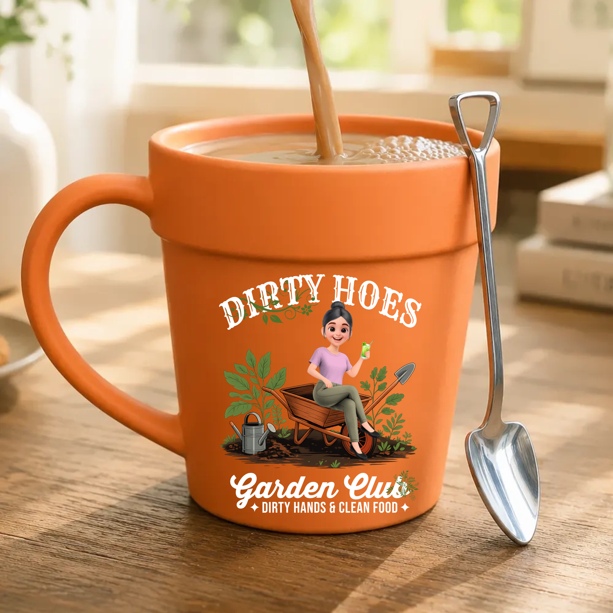 Personalized Plant Pot Mugs - Funny Dirty Hoes Garden Club