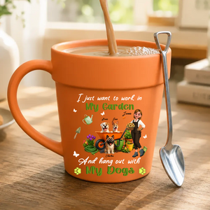 Personalized Plant Pot Mugs - For Gardeners And Dog Lovers