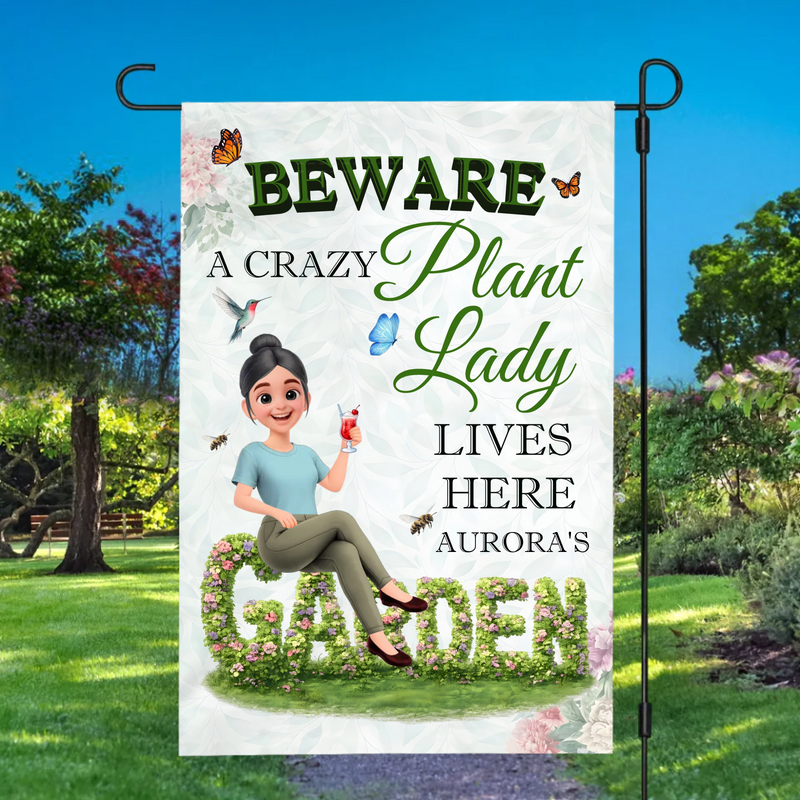 Colorful Flowers Bush Garden Flag – Unique Personalized Gardener Gift