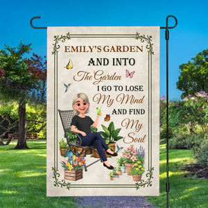 Personalized Special Garden Flag – Into The Garden I Go