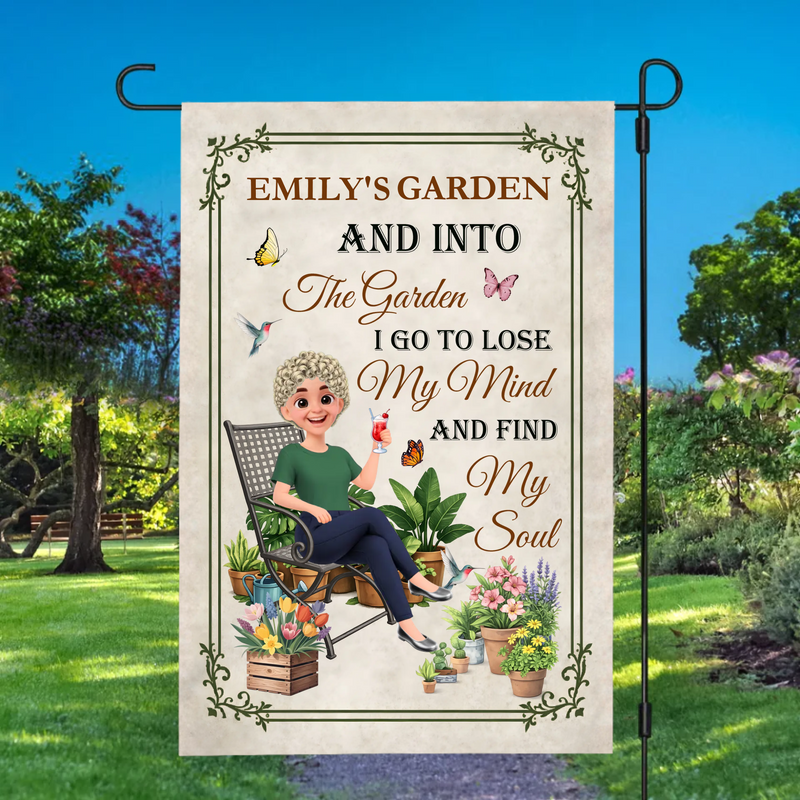 Personalized Special Garden Flag – Into The Garden I Go