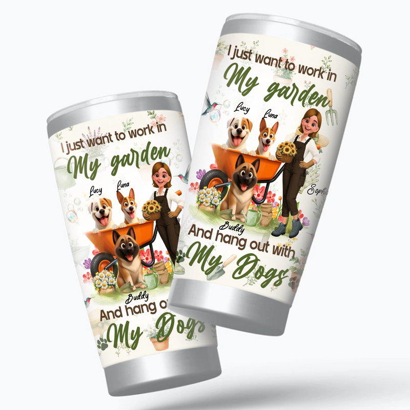 Custom Work In My Garden Tumbler – Gardeners Gift Cup