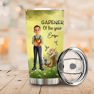 Personalized Gardener Of The Year Tumbler – Special Cup Gift