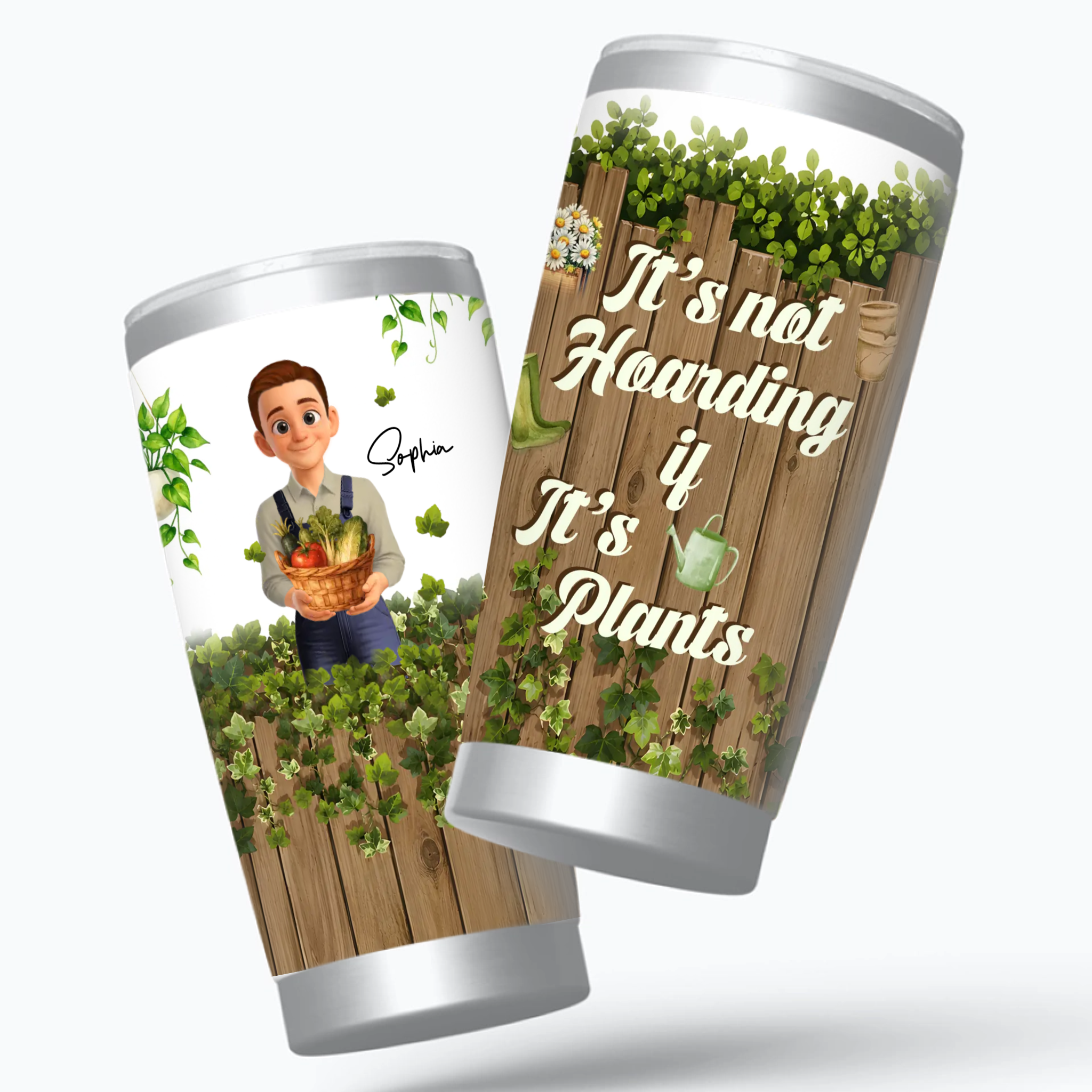 Bespoke It's Not Hoarding If It's Plants Tumbler – Gift For Gardener