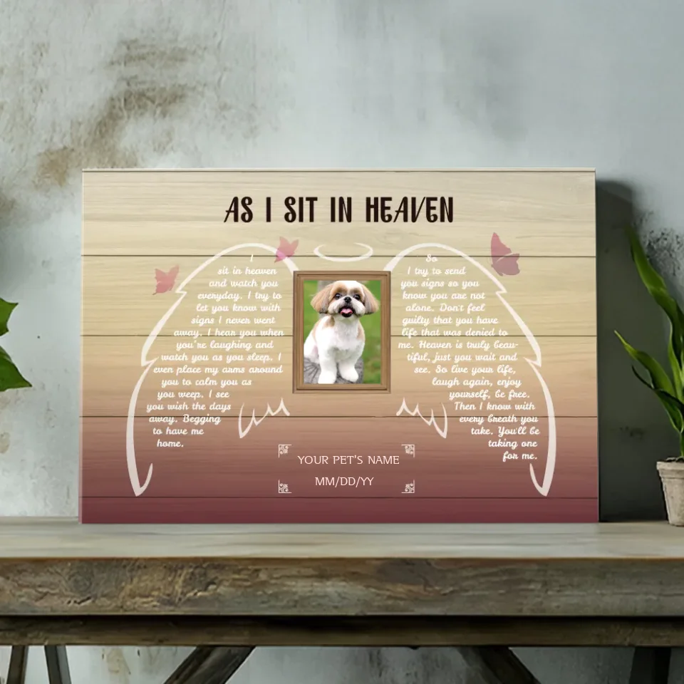 Personalized Memorial Canvas for Your Pet: A Beautiful Farewell