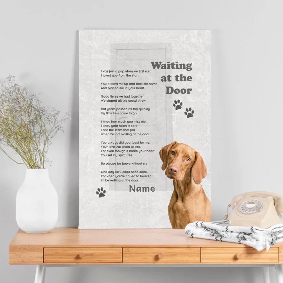 Personalized Canvas Painting In Memory Of A Pet: Parted But Forever