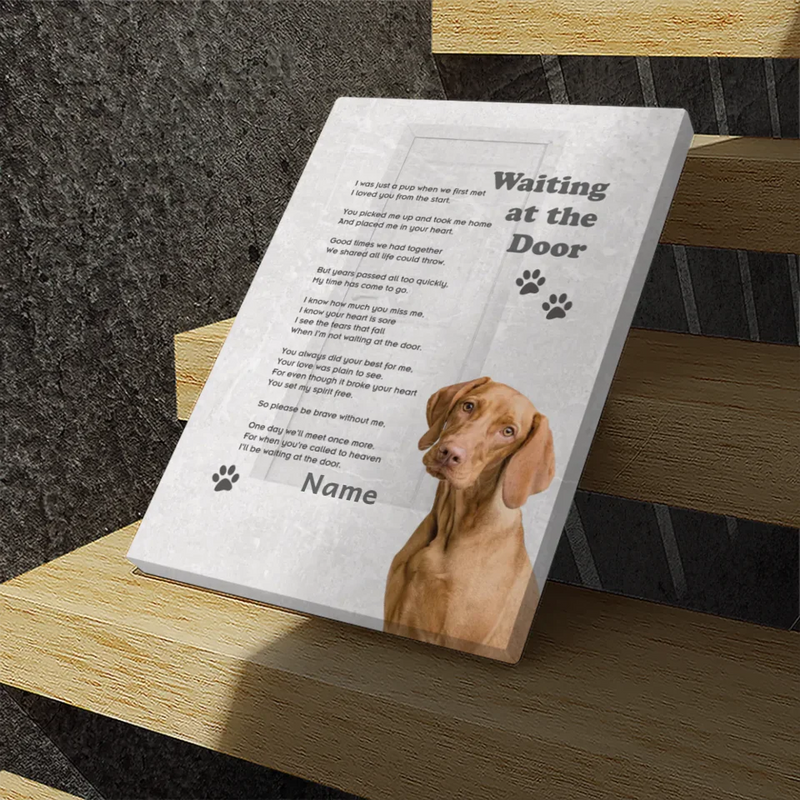 Personalized Canvas Painting In Memory Of A Pet: Parted But Forever