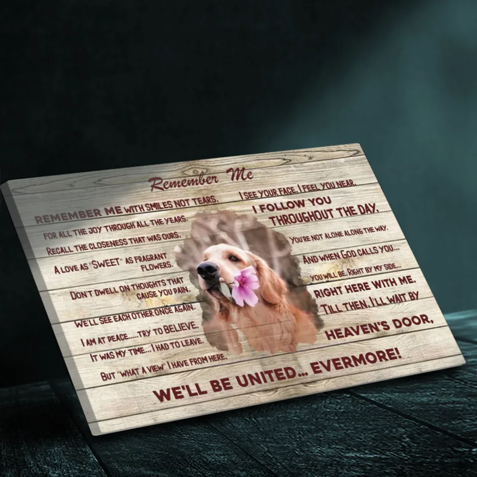 Custom Pet Memorial Canvas – 