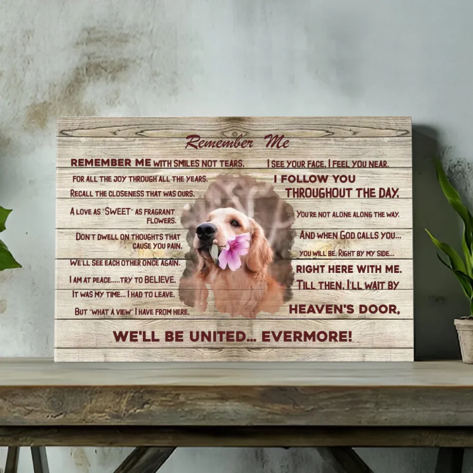 Custom Pet Memorial Canvas – 
