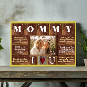 Personalized Mother's Day Gift: Canvas Wall Art with a Touch of Love
