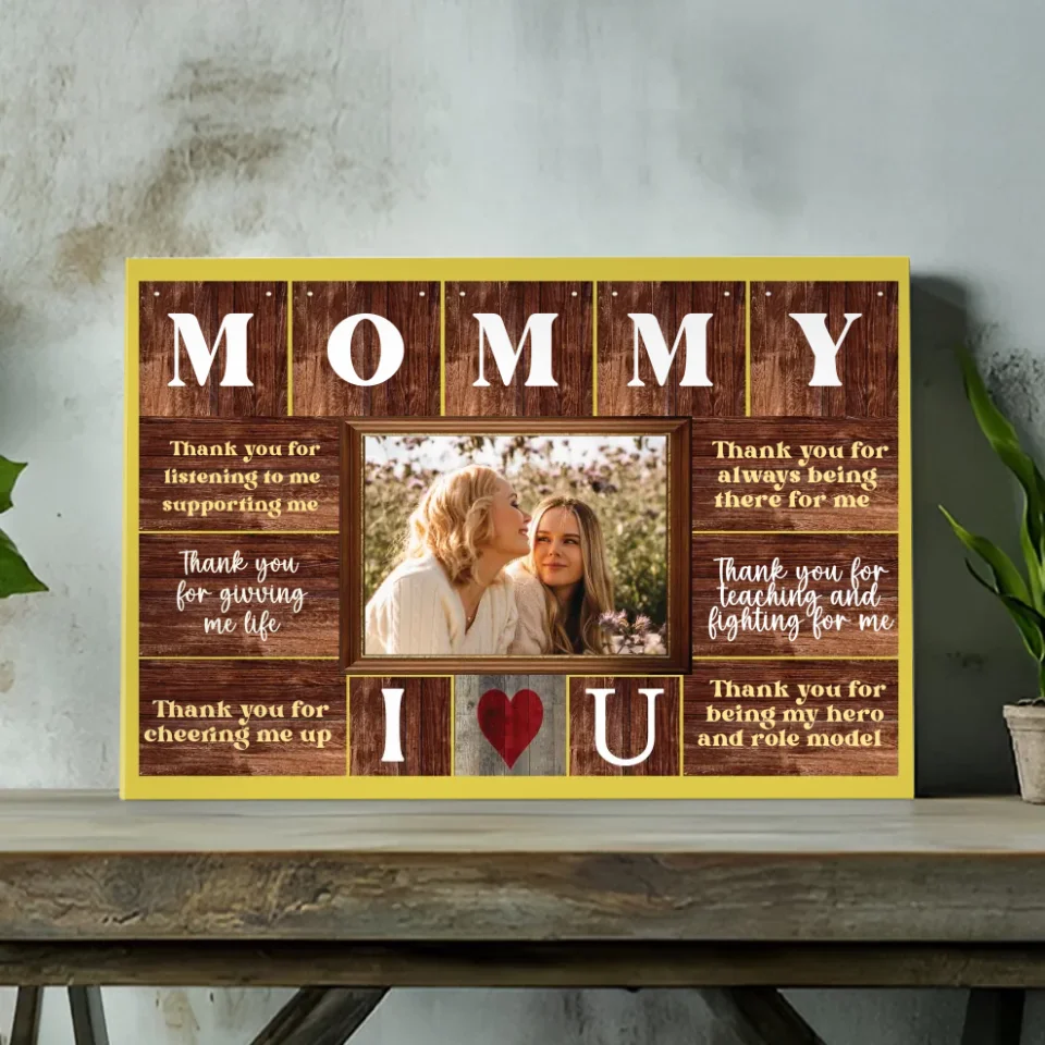 Personalized Mother's Day Gift: Canvas Wall Art with a Touch of Love