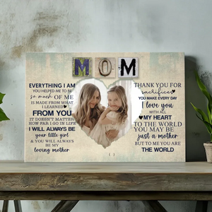 Personalized Mom Canvas: A Warm and Meaningful Gift for Mom | 89Prints