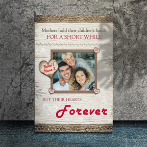 Mother's Heart Forever Has You: Custom Canvas Painting of Mother's Image