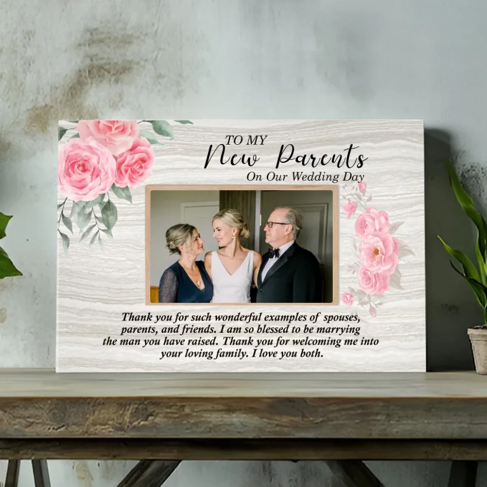 Gratitude to Parents-In-Law - Mirror of Marriage: Personalized Canvas 89Prints