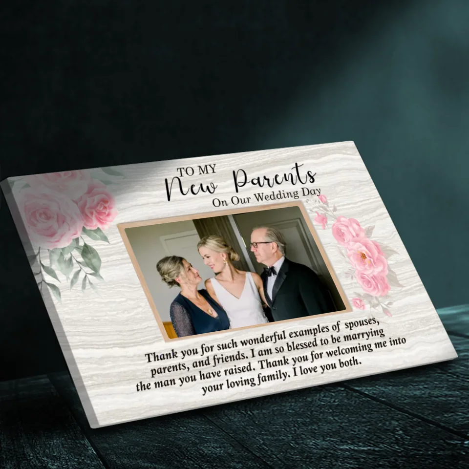 Gratitude to Parents-In-Law - Mirror of Marriage: Personalized Canvas 89Prints