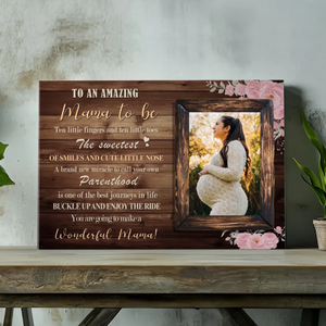 Journey to Mother - Personalized Canvas Painting of Pregnant Mother