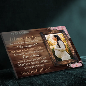 Journey to Mother - Personalized Canvas Painting of Pregnant Mother