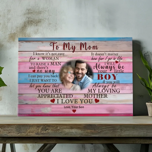 Custom Photo Canvas For Mom: Forever Mom's Little Boy | 89Prints