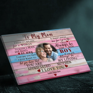Custom Photo Canvas For Mom: Forever Mom's Little Boy | 89Prints