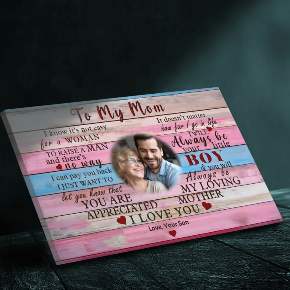 Custom Photo Canvas For Mom: Forever Mom's Little Boy | 89Prints