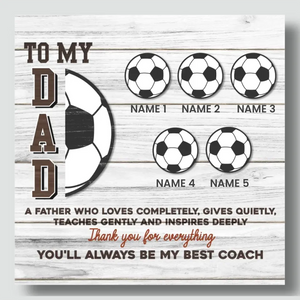 Custom Soccer Dad Canvas: A Personalized Gift for Dad At 89Prints