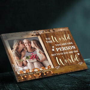 Personalized Mom Canvas - Custom Gift for the Heart of the Family