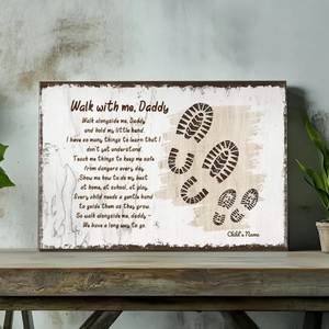 Custom Canvas About Dad - A Touching Message Through The Poem 